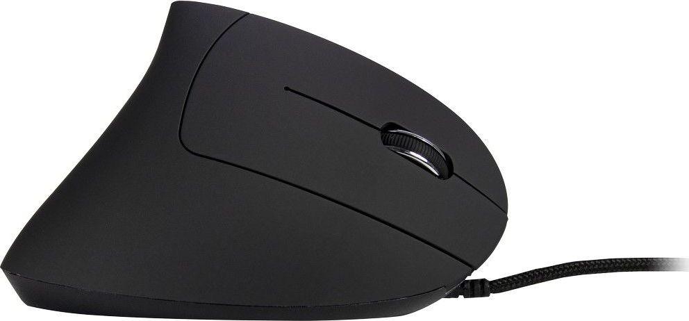 Maus Inter-Tech KM-206, me kabllo, USB, i zi dhe i kaltërt