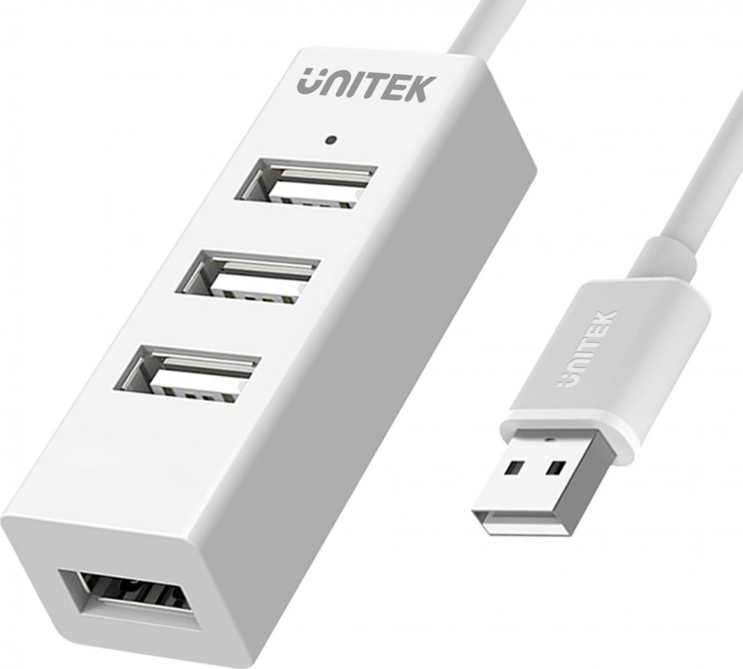 Shpërndarës USB Unitek Y-2146 4x USB 2.0 mini e bardhë 