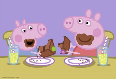 Puzzle Peppa Pig, 2 x 24 copë