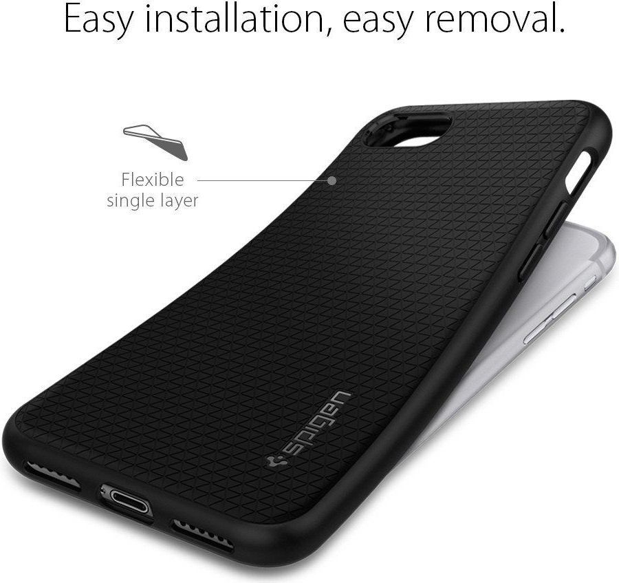 Mbrojtëse Etui Liquid Air për IPhone 7/8, e zezë