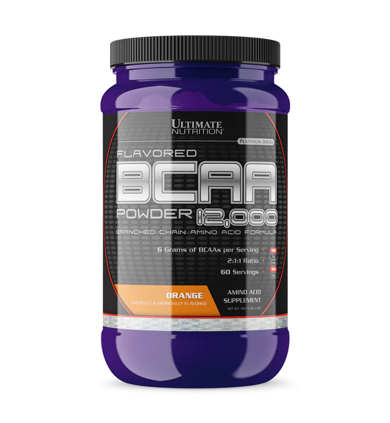 Aminoacide Ultimate Nutrition BCAA Powder, 12000 60 serv, 457g, Orange