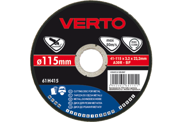 Disk prerës për metal Verto, 115 x 1.5 x 22.2 mm 