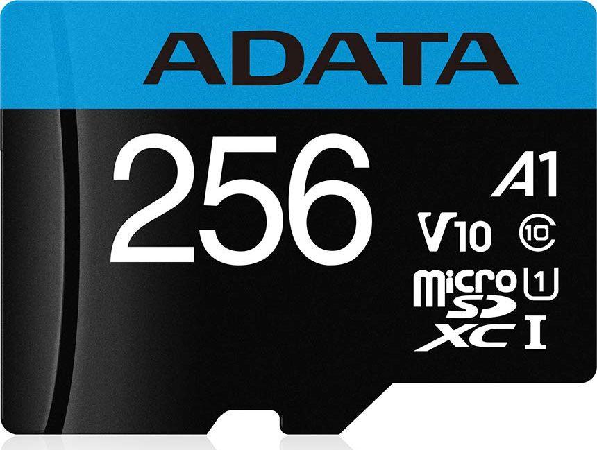 Kartë memoristike Adata Premier microSDXC 256GB UHS1/CL10/A1 (AUSDX256GUICL10A1-RA1) Kartë memoristike Adata Premier microSDXC 256GB UHS1/CL10/A1 (AUSDX256GUICL10A1-RA1)