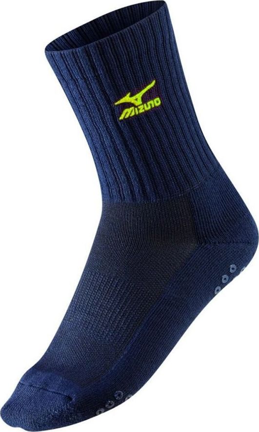 Çorape për volleyball Mizuno, nr. 41-43, të kaltra të errëta/të verdha