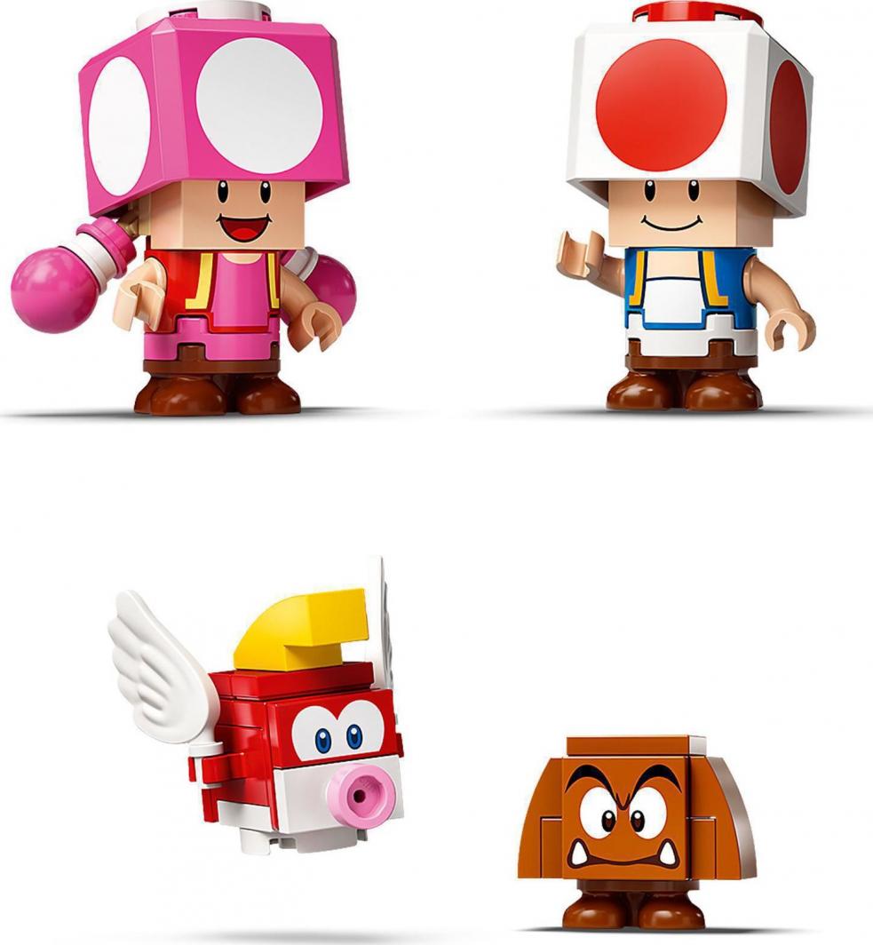 Lego Super Mario Toad Is Looking For The Treasure, 464 elemente