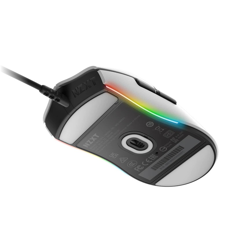 Maus NZXT Lift -USB, i bardhë