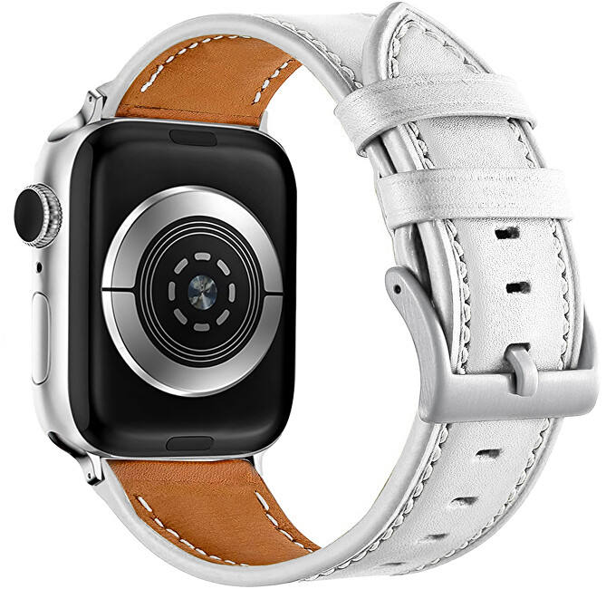 Rrip për orë të mençur 4wrist Apple Watch 38/40/41 mm, i bardhë