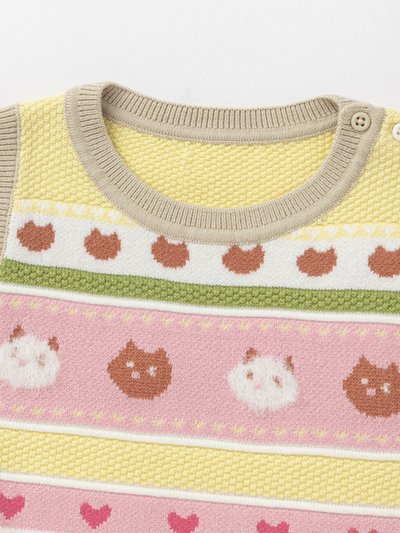 Fustan  Jelek - Sweetheart Knit Set
