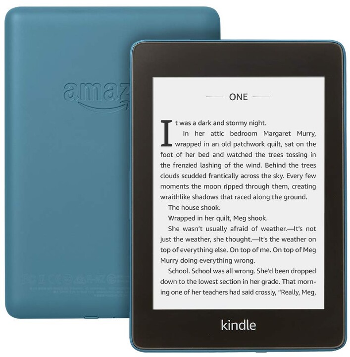 Tablet për lexim Amazon Kindle Paperwhite 4 (2018), 6", 8GB, i kaltër