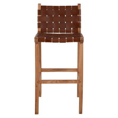 Stol me mbështetëse FB99380.01 druri mindi i gjatë kornizë lëkure 40×53×89