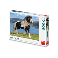 Puzzle Dino Black & White Horse, 500 pjesë, 10+ vjeç Puzzle Dino Black & White Horse, 500 pjesë, 10+ vjeç