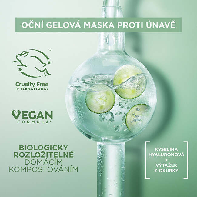 Maskë tekstile për sy Garnier Hyaluronic Cryo Jelly, 5 g