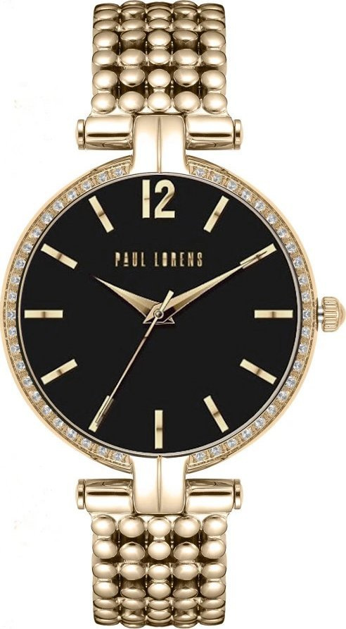 Orë dore për gra Paul Lorens ARUBA 11378B2-1D1, kuarc Miyota, 3ATM, ari e zezë