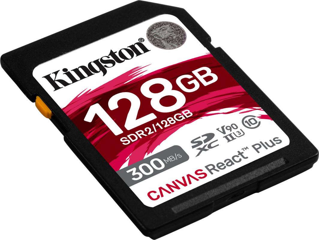 Kingston Canvas React Plus 128GB SDXC мемориска картичка