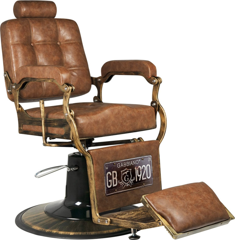 Karrige berberi Gabbiano Boss Old Leather, profesionle, kafe e çelët