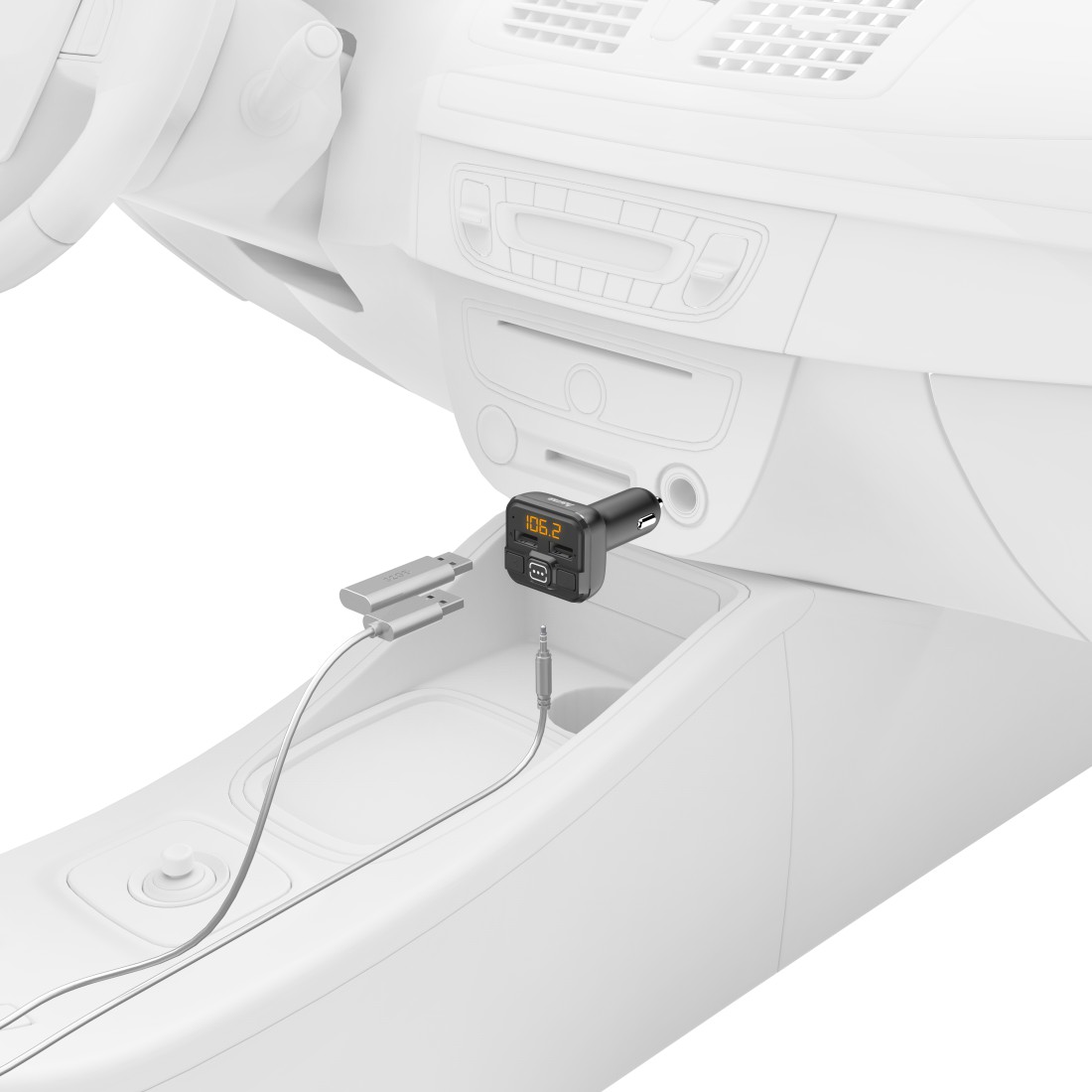 Transmetues FM Hama 14163, me AUX+USB