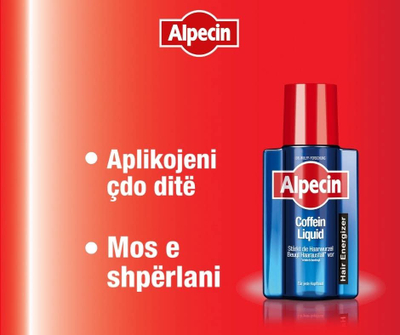 Alpecin After Shampoo Caffeine Liquid, 200ml Likuid kundër rënies së flokëve,
