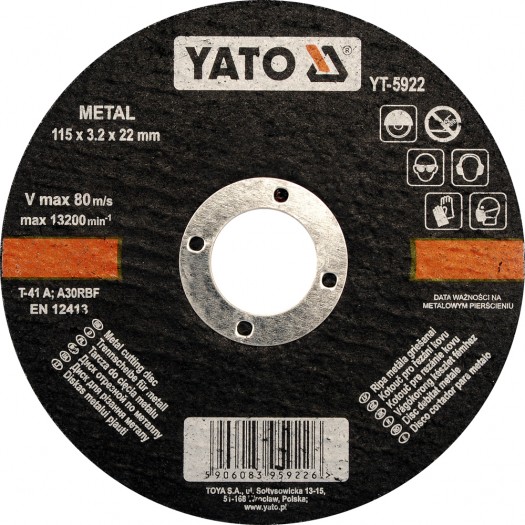 Disk prerës i metaleve YATO 125x1.2x22 mm (YT-5923)