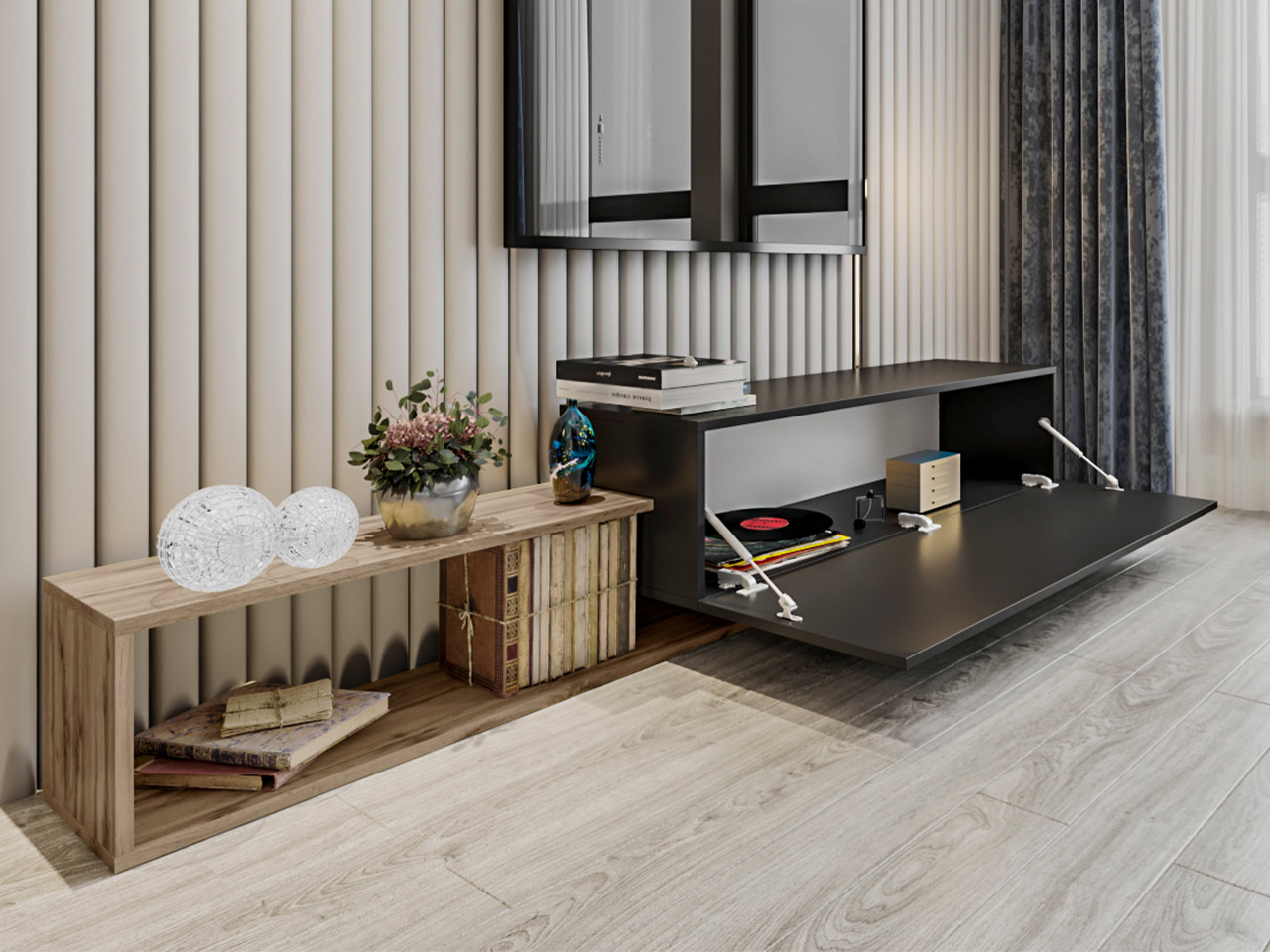 Komodë për TV Karisom Universal (210 x 48 x 35)