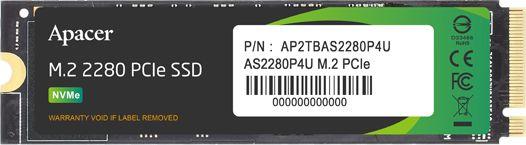 Disk SSD Apacer AS2280P4U, 256GB, M.2 2280 PCI-E x4 Gen3 NVMe