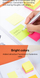 Postit DELI 51x51 400fl neon mix a03303 1/6
