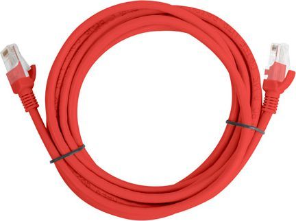 Kabllo patchcord Lanberg, Cat6, i pambrojtur, 3m, i kuq (PCU6-10CC-0300-R)
