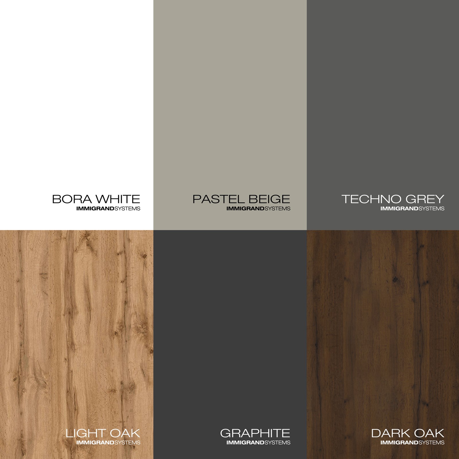 Kuzhinë IMMIGRAND SYSTEMS, Lineare, Techno Grey