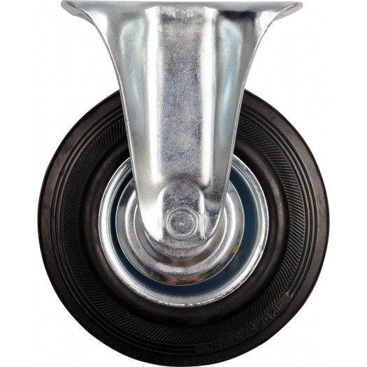 Rrotë fikse me gomë të zezë Vorel, 160mm