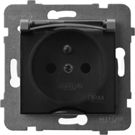 Prizë Ospel ARIA GPH-1UZ/m/70/d, IP44, e hirtë mat Prizë Ospel ARIA GPH-1UZ/m/70/d, IP44, e hirtë mat
