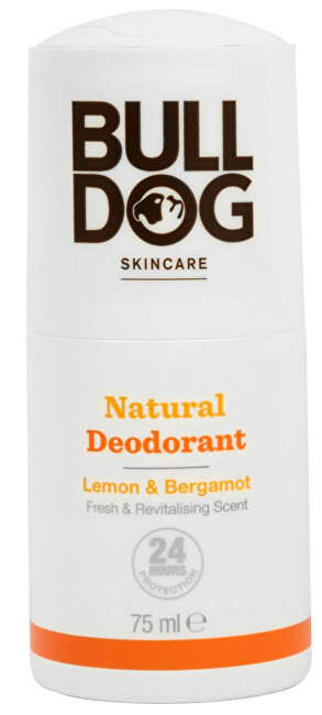 Deodorant natyral roll-on Bulldog (Natural Deodorant Lemon & Bergamot Fresh & Revitalizing Scent), 75 ml