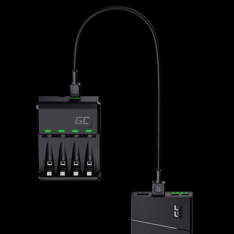 Karikues Green Cell VitalCharger për bateri AA AAA R6 R03 Ni-MH