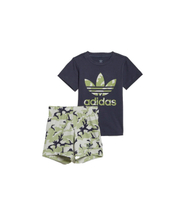 Shorce për fëmijë Adidas, e gjelbërt/e hirit/e zezë