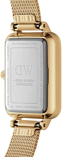 Orë dore Daniel Wellington Quadro 20X26 Pressed Evergold Lumine DW00100599