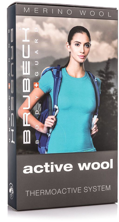 Streçe për femra Brubeck Active Wool, madhësia S, të zeza (LE11700)