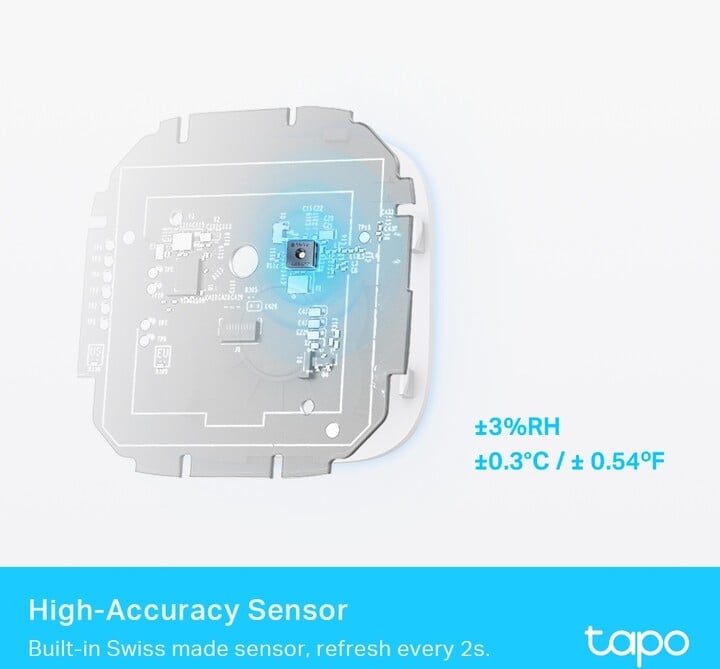 Sensor i detektimit të lagështisë dhe temperaturës TP-Link Tapo T315 për H100