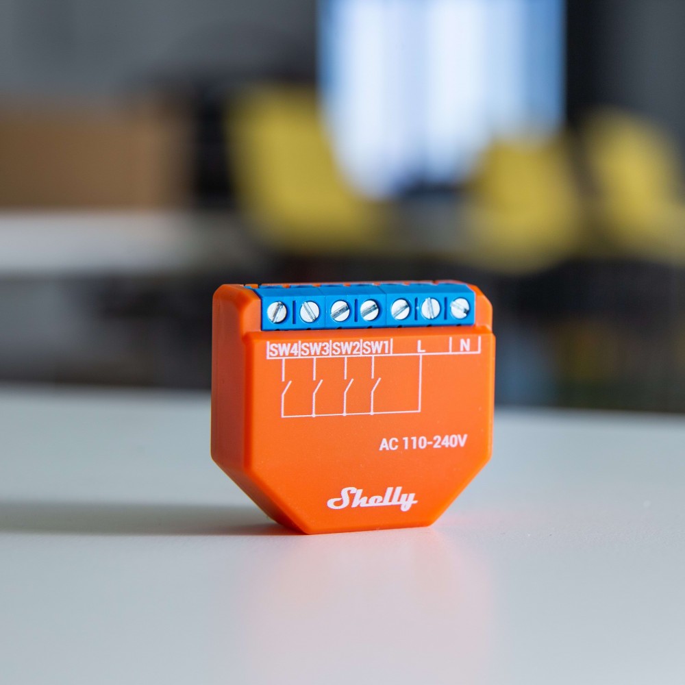 Kontroller Shelly Plus i4 - i menaxhueshëm me WiFi dhe Bluetooth