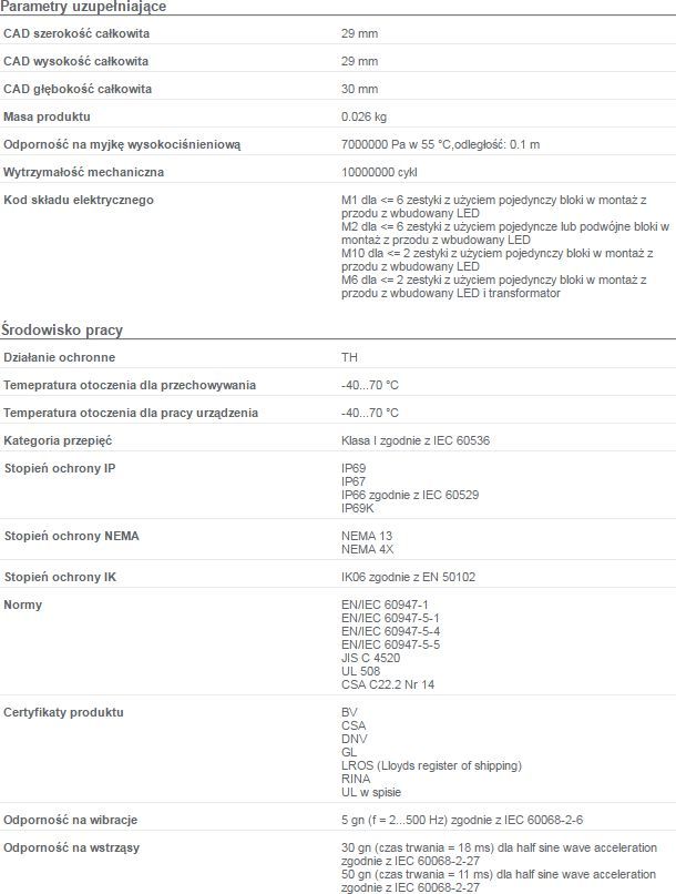 Schneider Electric ZB4BW343 Глава за осветлено копче за притискање, Црвено