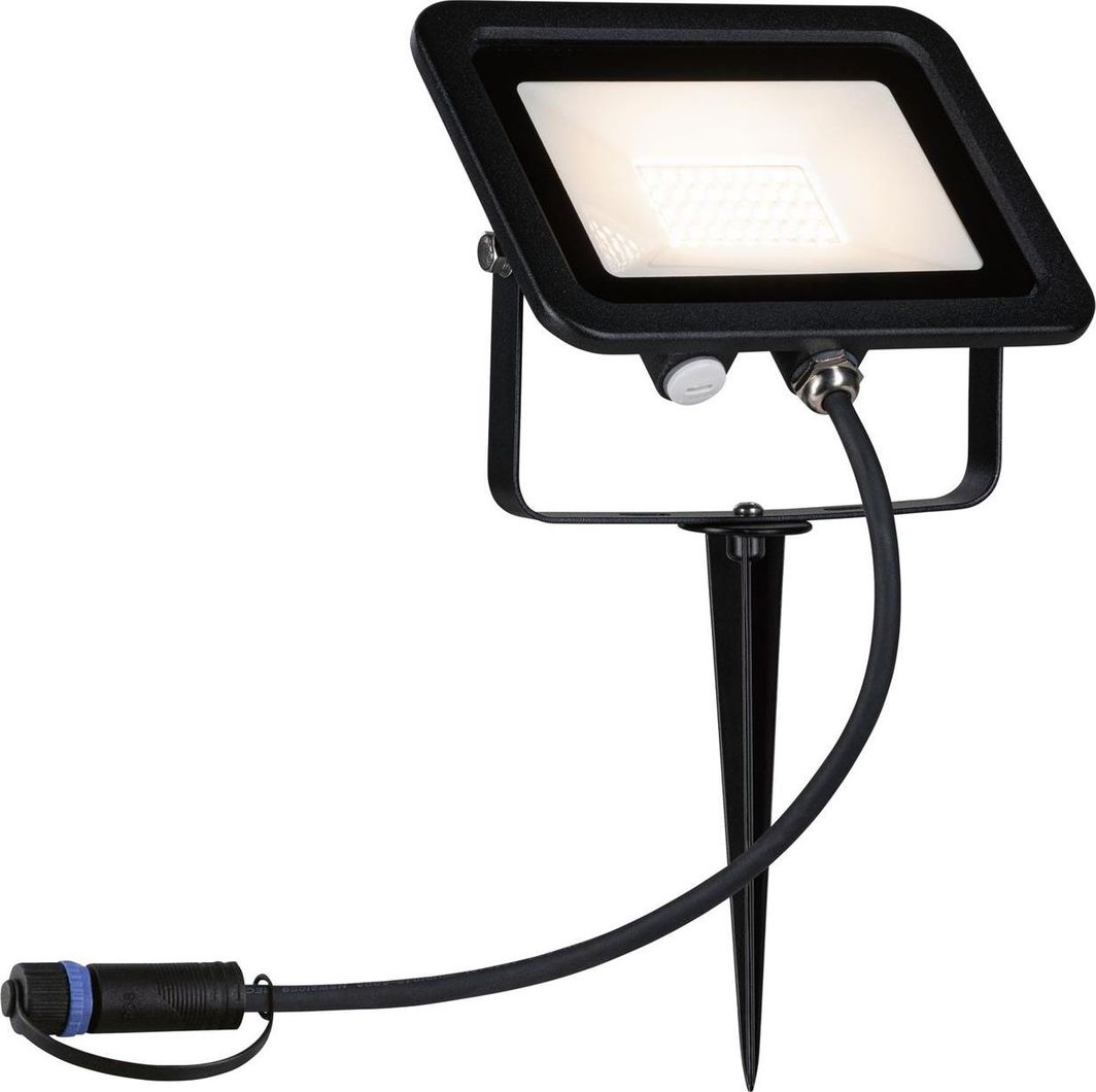 Dritë për kopsht Paulmann Plug & Shine, 15,5W IP65, 3000K, e zezë