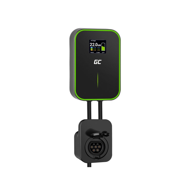 Karikues për makina elektrike Green Cell Wallbox EV PowerBox, 22kW