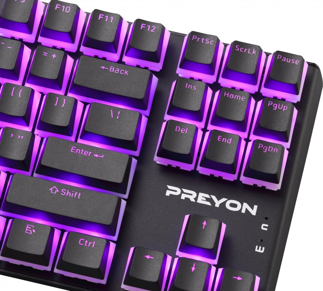 Тастатура Preyon Brown Blitz Claw Gateron Brown {PBRBC87B), црна боја