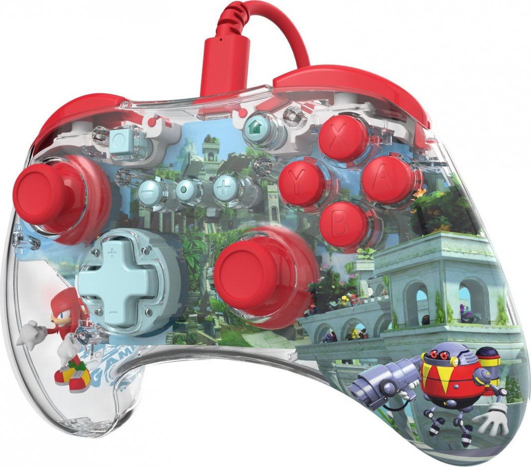 Kontroller PDP RealMz Knuckles Sky Sanctuary Zone, me kabllo, shumëngjyrësh