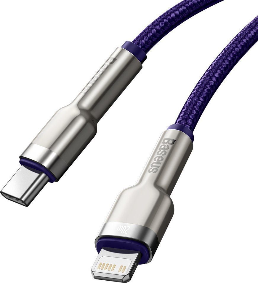 Kabllo Baseus USB-C - Lightning, vjollcë