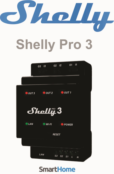 Ndërprerës intelegjent Shelly Pro 3