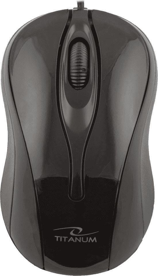 Глушец Titanum Hornet, со кабел, USB, црна