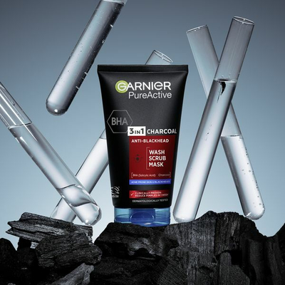 Trajtim 3 në 1 kundër pikave të zeza Garnier Pure Active, 150 ml