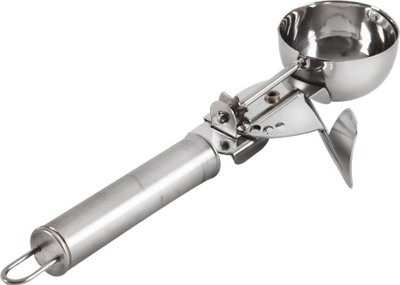 Lugë për akullore Orion, 5 cm, e argjendë