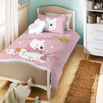 Këllëf jorgani dhe këllëf jastëku - 100x135cm - Winnie pooh