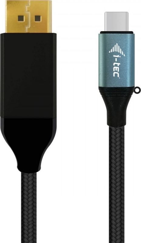 Kabllo DisplayPort USB I-TEC USB-C (C31CBLDP60HZ2M), 2m, e zezë 