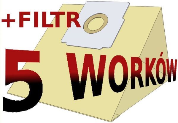 Qese letre për fshesë elektrike + filtër Zelmer 321, 5 copë