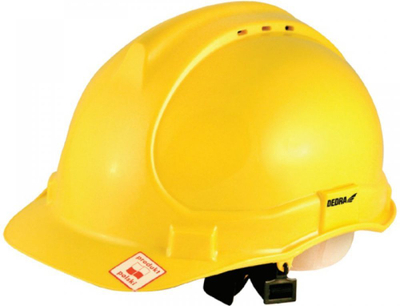 Helmetë mbrojtëse Dedra, e verdhë